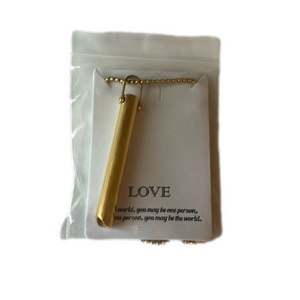 Mindfulness Breathing Necklace Gold BNIP